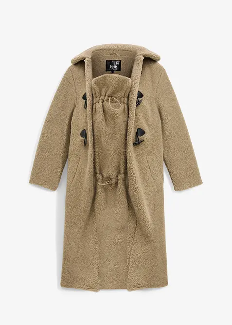 Zachte zwangerschapsjas/draagjas van teddy fleece, bonprix