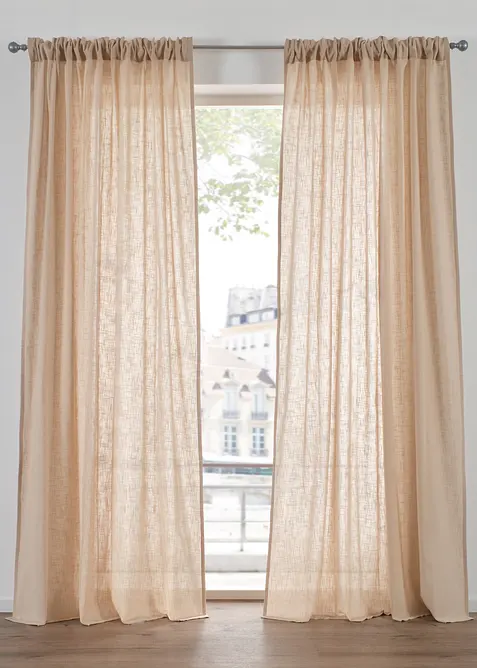 Gordijn van biologisch katoen (1 stuk), bonprix