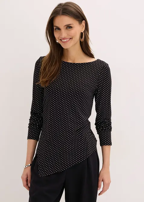 Shirt in een zachte viscosemix, bonprix