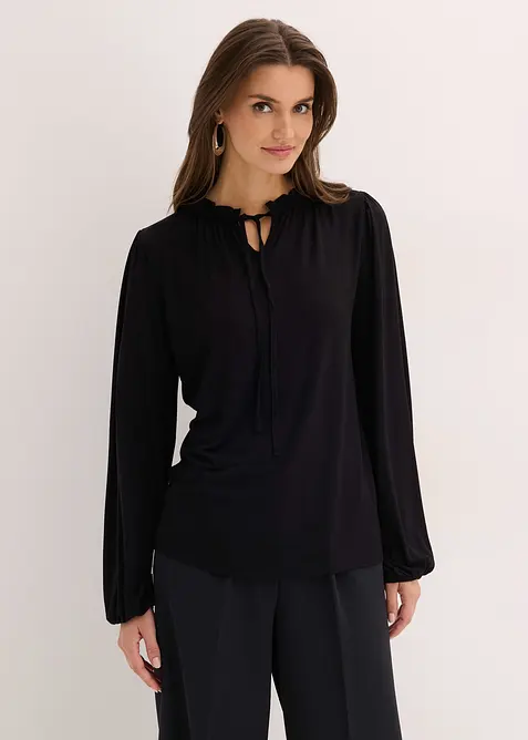 Longsleeve van viscosemix, bonprix