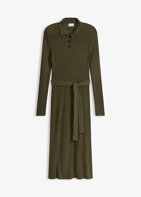 Gebreide jurk van een viscosemix, bonprix