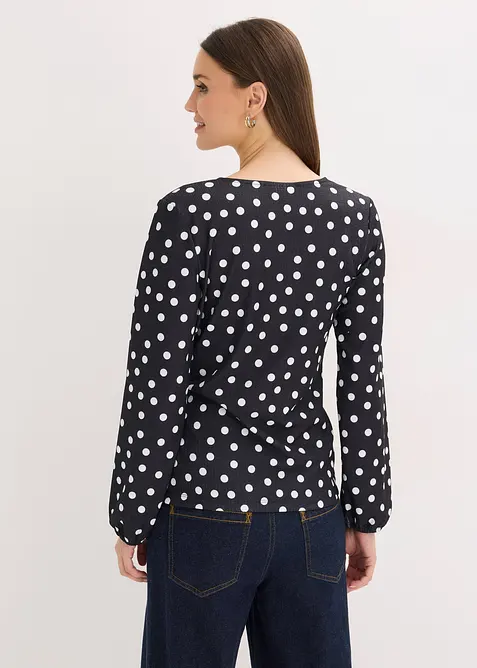 Gedessineerd shirt van gestructureerde jersey, bonprix