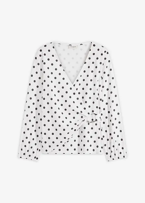 Gedessineerd shirt van gestructureerde jersey, bonprix