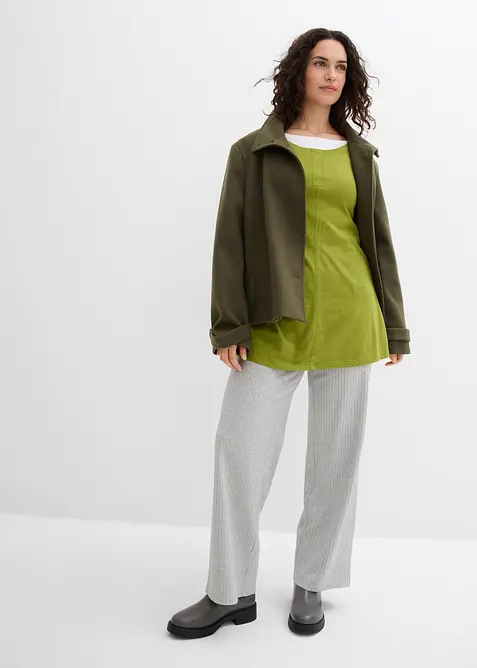 Longsleeve van een katoen/viscose-mengsel, bonprix