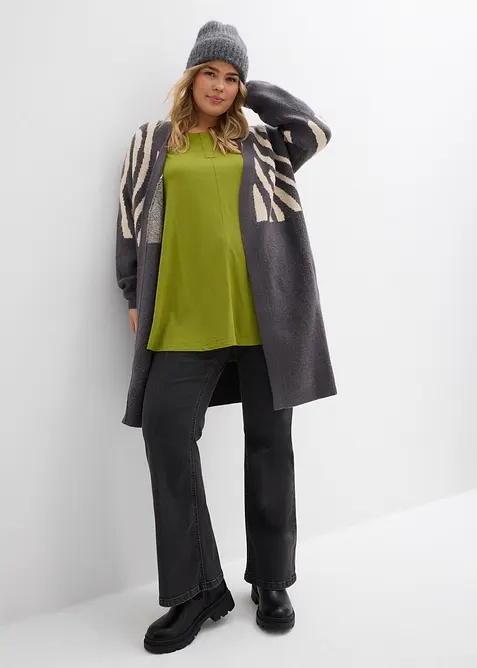 Longsleeve van een katoen/viscose-mengsel, bonprix