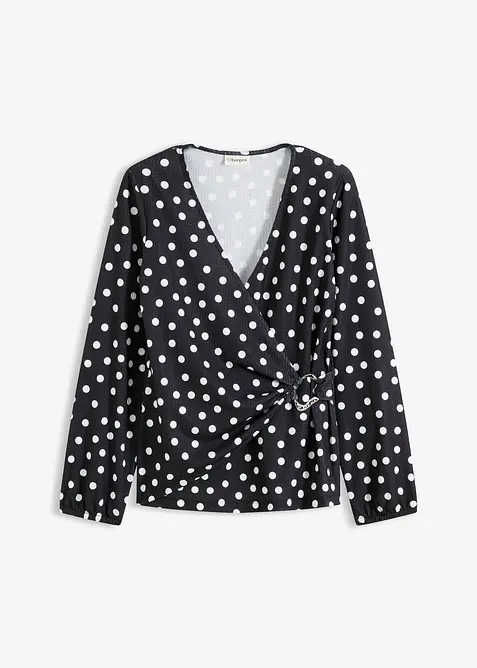 Gedessineerd shirt van gestructureerde jersey, bonprix