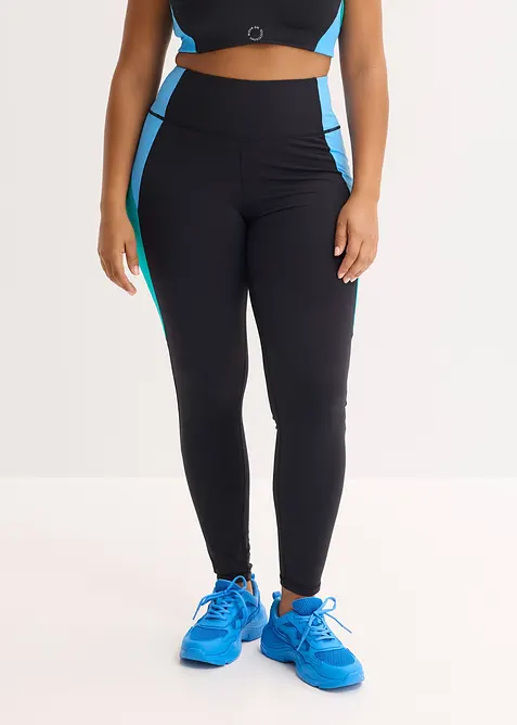 Comfortabele, sneldrogende  sportlegging met contraststrepen, bonprix