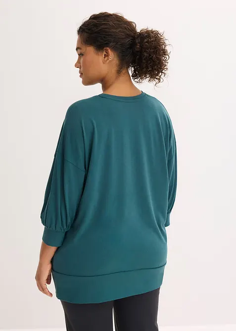 Oversized sportshirt met 3/4 mouwen, sneldrogend, bonprix