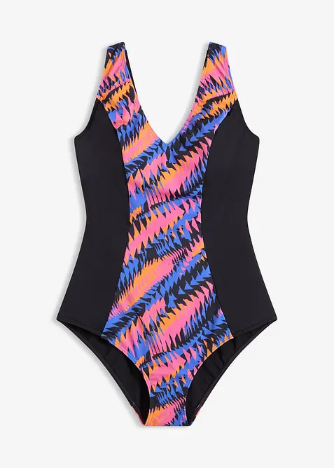 Medium corrigerend badpak met inzetstukken, bonprix