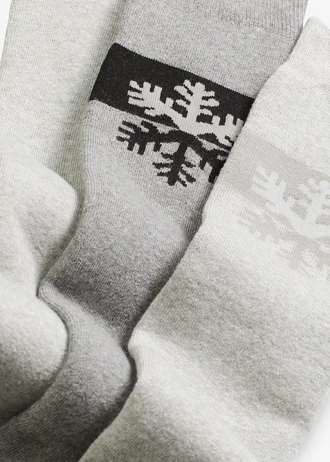 Thermo kniekousen met zacht frott&eacute; binnenin (3 paar), bonprix