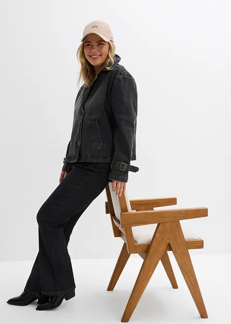 Spijkerjasje in trenchlook, bonprix