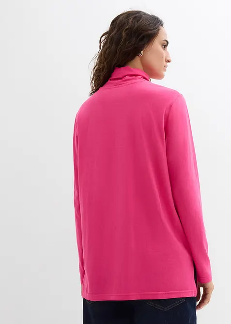 Shirt met col van biologisch katoen, bonprix