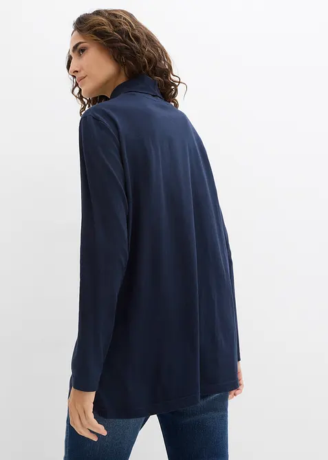 Shirt met col van biologisch katoen, bonprix