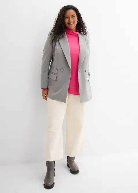 Shirt met col van biologisch katoen, bonprix