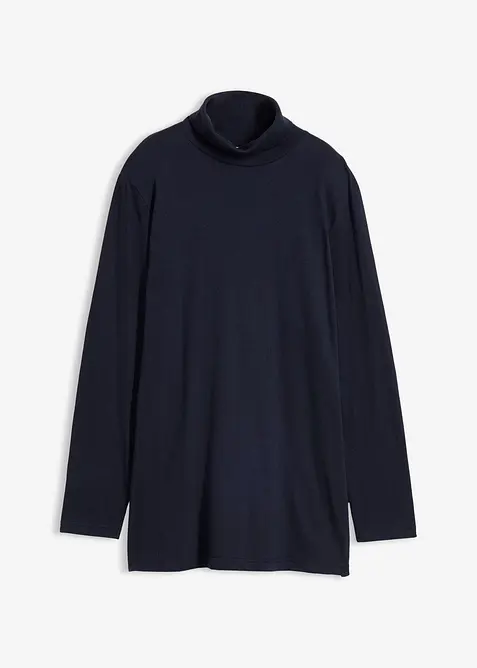 Shirt met col van biologisch katoen, bonprix