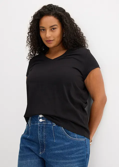 T-shirt van puur biologisch katoen ( set van 2), bonprix