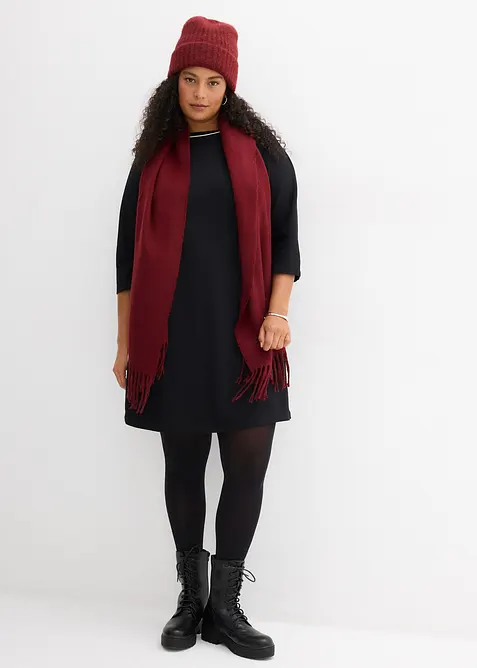 Shirtjurk van biologisch katoen met biezen in contrastkleur, bonprix