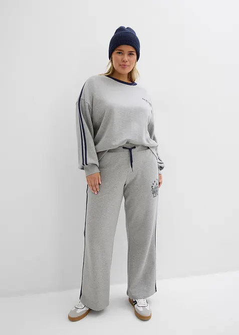 Oversized sweater van een zachte katoen-mix, bonprix