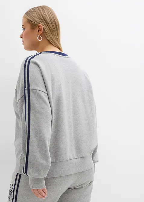Oversized sweater van een zachte katoen-mix, bonprix