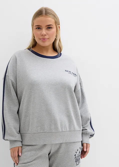 Oversized sweater van een zachte katoen-mix, bonprix