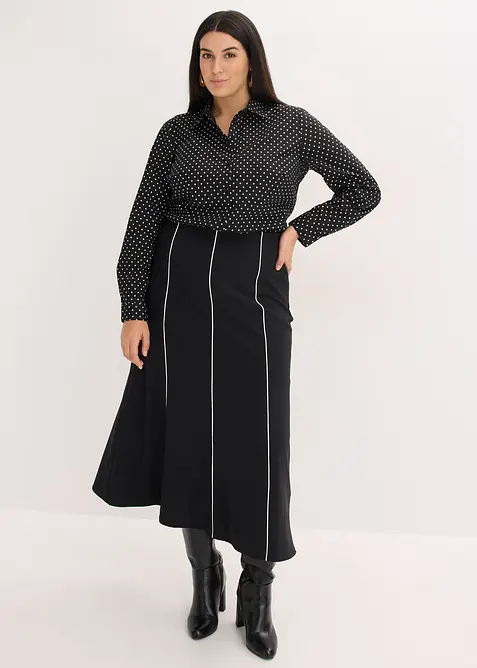 Overhemdblouses met katoen (set van 2), bonprix