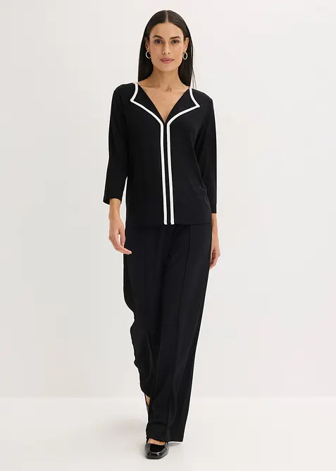 Shirt met contrasterende boorden, bonprix