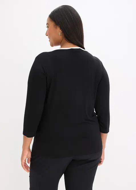 Shirt met contrasterende boorden, bonprix