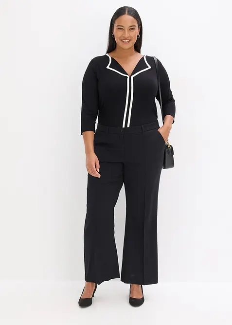 Shirt met contrasterende boorden, bonprix