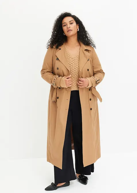 Jersey broek met decoratieve tailleband, bonprix