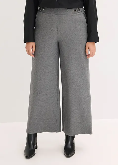 Jersey broek met decoratieve tailleband, bonprix