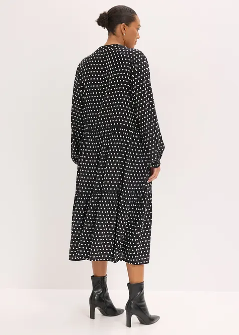 Midi jurk van soepele viscose, bonprix