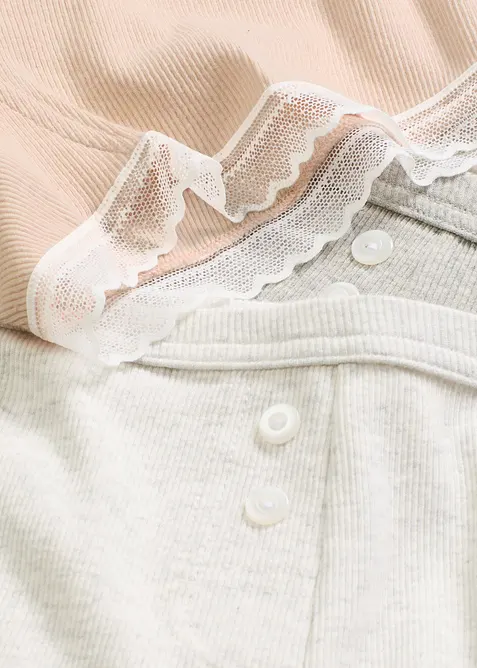 Dames boxer met kant (set van 4), bonprix