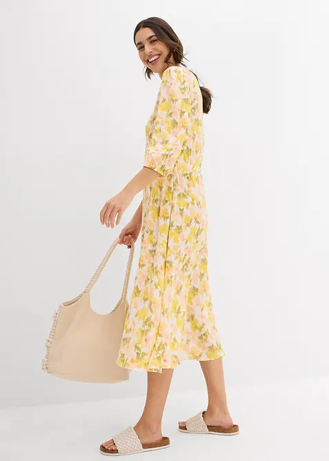 Jurk van gestructureerde crinkle, bonprix