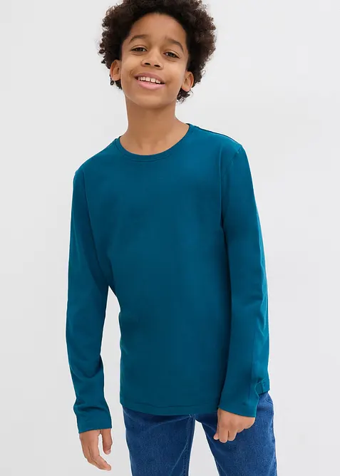 Longsleeve van biologisch katoen (set van 3), bonprix