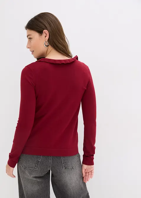 Fijngebreid vest in een soepele viscosemix, bonprix