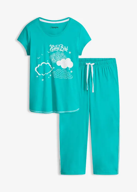 Capri pyjama van biologisch katoen, bonprix
