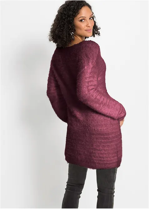 Lange fluffy trui, bonprix