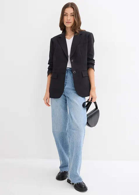 Geribd shirt (set van 2), bonprix