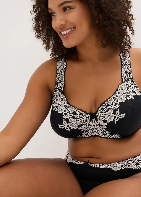 Beugel bh met gewatteerde schouderbandjes (set van 2), bonprix