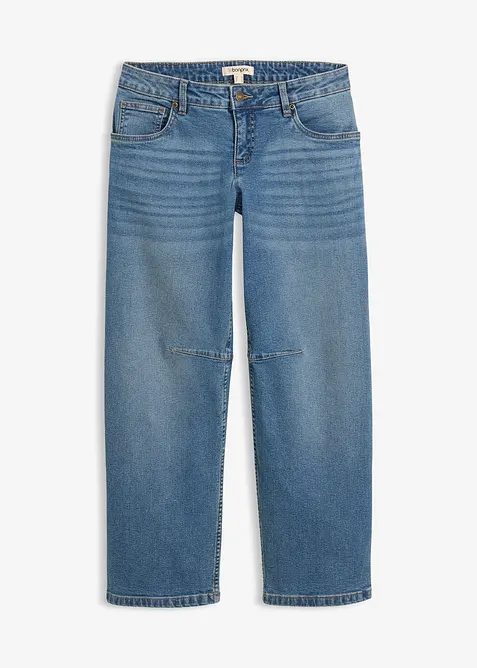 Barrel jeans, mid waist, bonprix