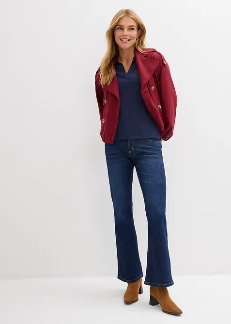 Flared jeans, mid waist, bonprix