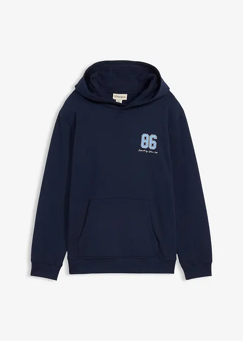 Hoodie van biologisch katoen en een grote print op de rug, loose fit, bonprix