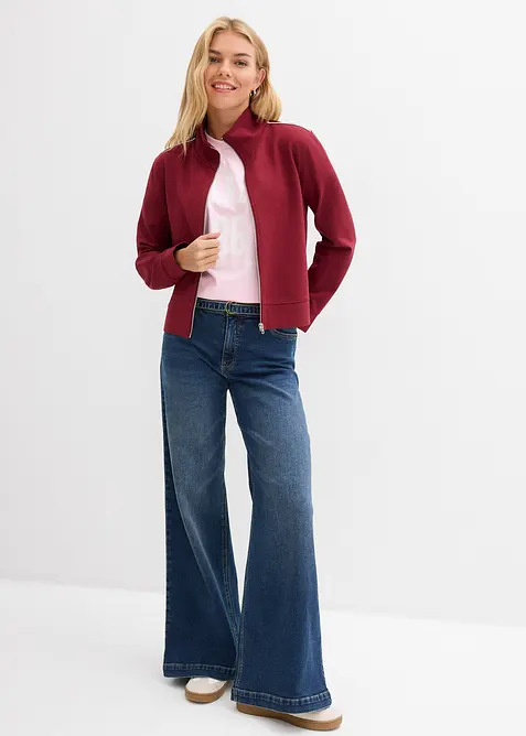 Sweatvest van comfortabel Punto di Roma, bonprix