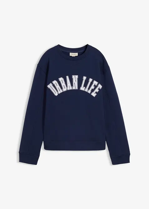 Oversized sweater van katoen, bonprix