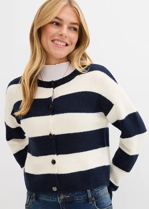 Fijngebreid kort vest, bonprix