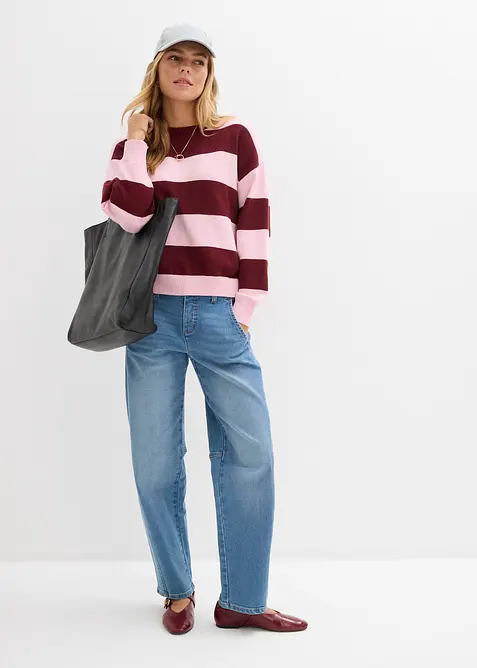 Oversized trui in een zachte viscosemix, bonprix