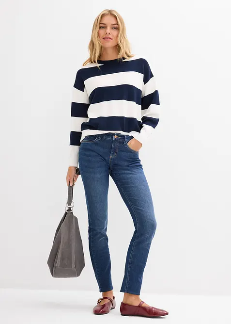 Oversized trui in een zachte viscosemix, bonprix