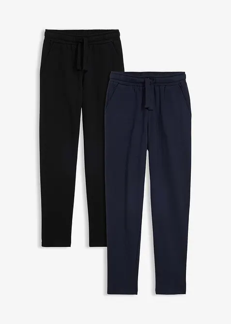 Joggingbroek in een katoenmix (set van 2), bonprix