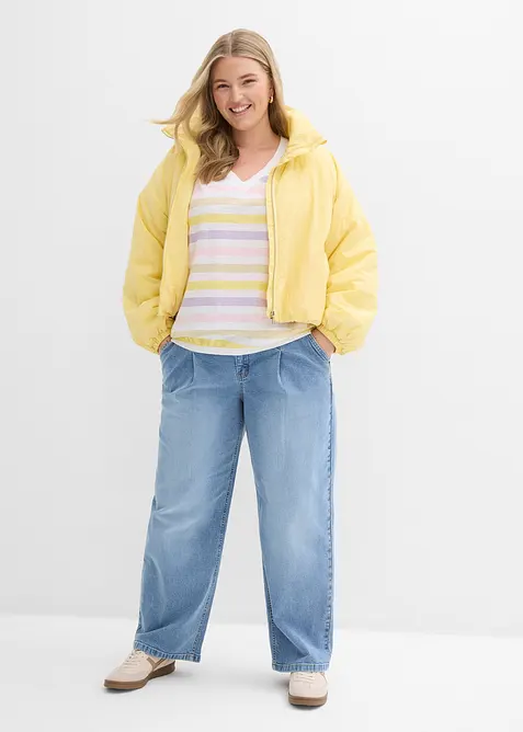 Slub shirt van biologisch katoen, 3/4 mouwen, bonprix