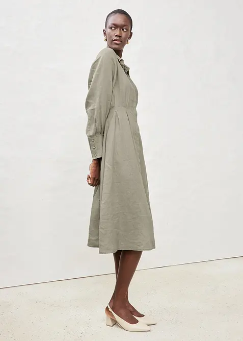 Overhemdjurk van linnen, bonprix